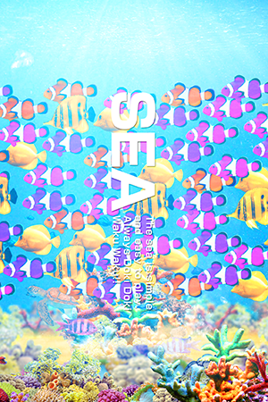 パチンコ スロット ポップストア サイネージ動画 海 海物語風 魚群