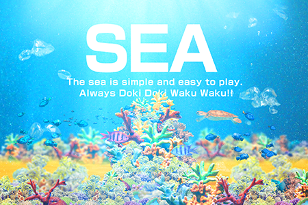 パチンコ スロット ポップストア サイネージ動画 海 海物語風 魚群